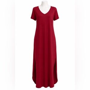 Elegant Red Maxi Dress